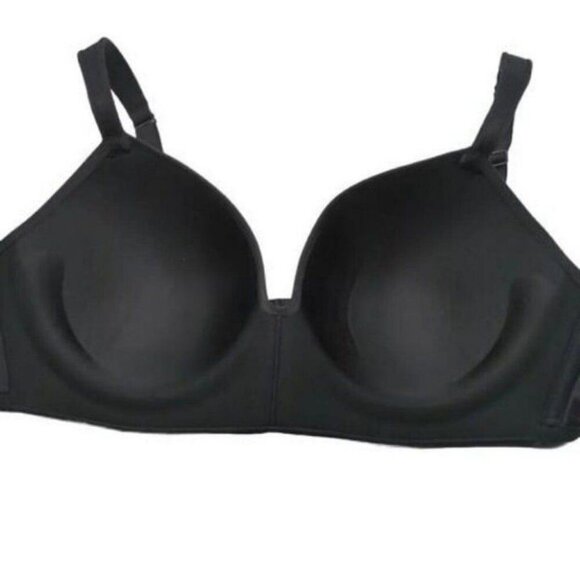 Cacique Lane Bryant Womens Bra Lightly Lined No Wire T Shirt Bra Size 38DD Black - Picture 6 of 9